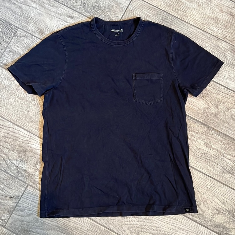 MADEWELL pocket blue SHIRT M